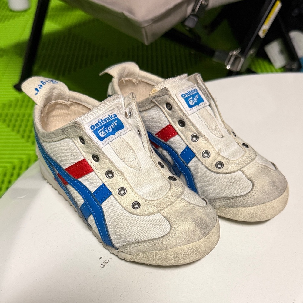 Onitsuka Tiger Kids Sneakers - White, Blue, Red